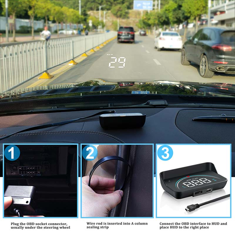 3.5 OBD2 Car HUD Display